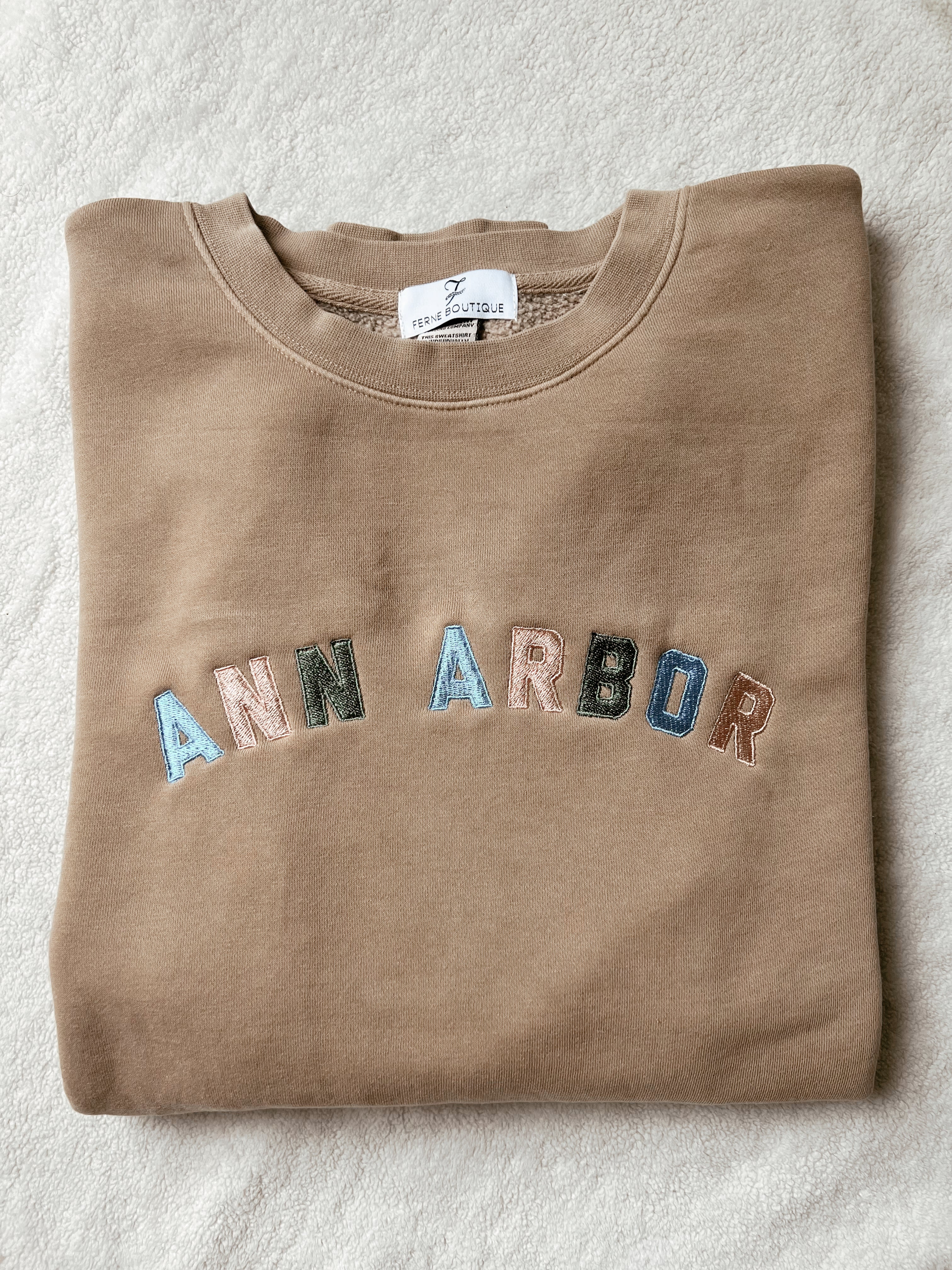 Ann Arbor Embroidered Crewneck - Image 3