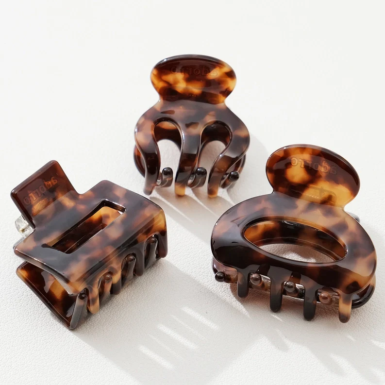 Deep Tortoise Mini Hair Claws - Image 4