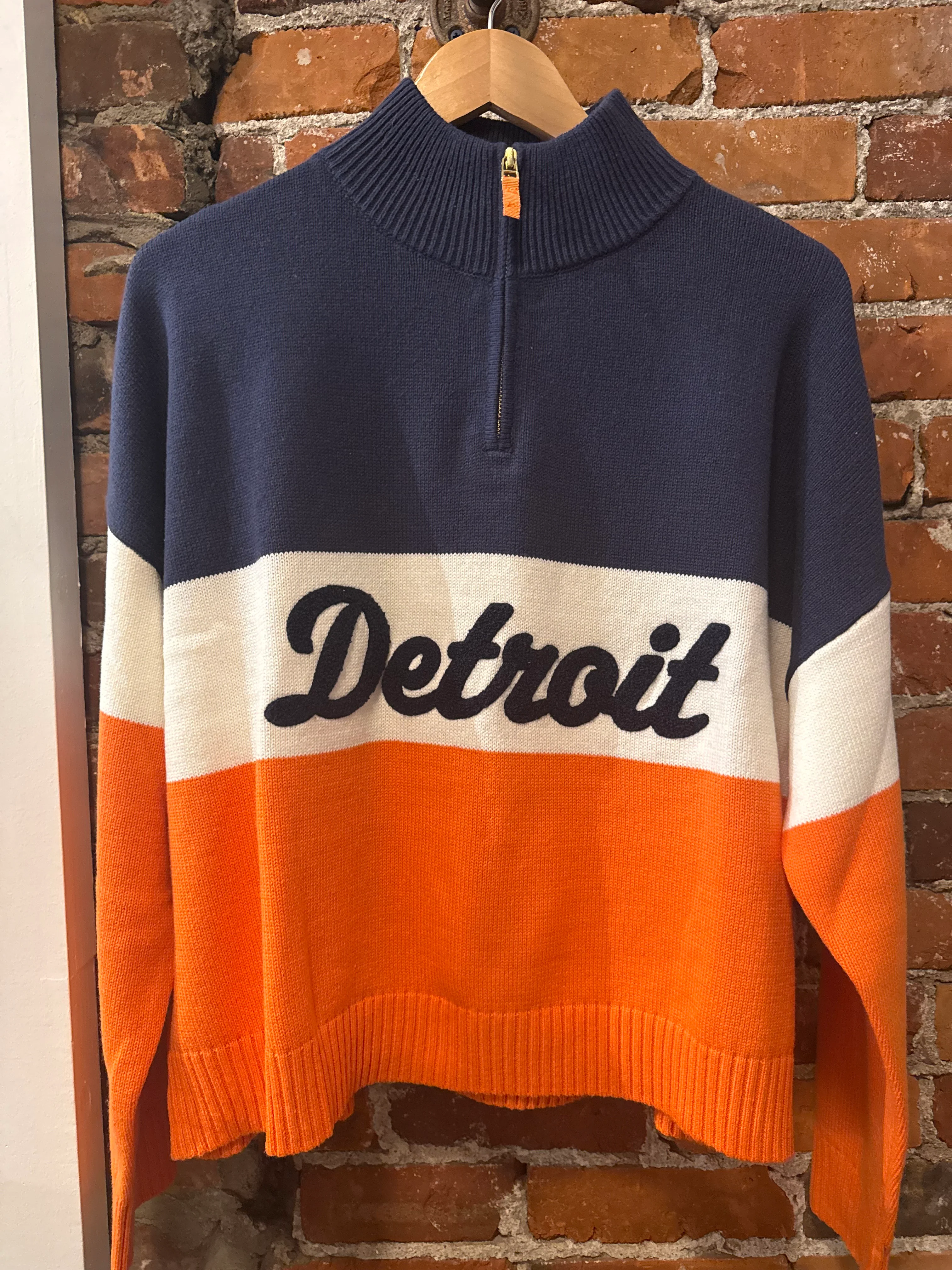 Detroit Navy/Orange Quarter Zip - Image 3