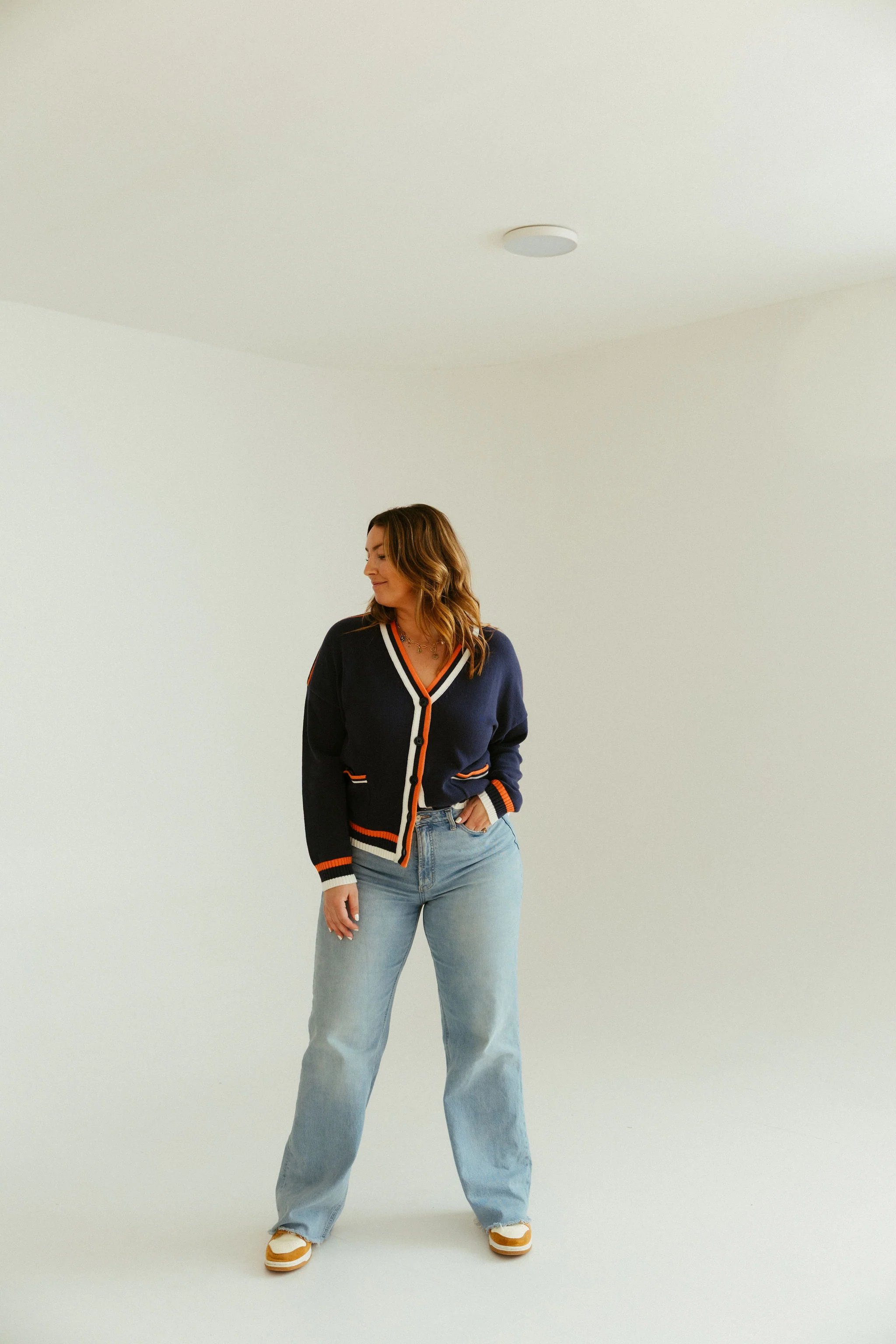 Detroit Varsity Cardigan Navy - Image 3