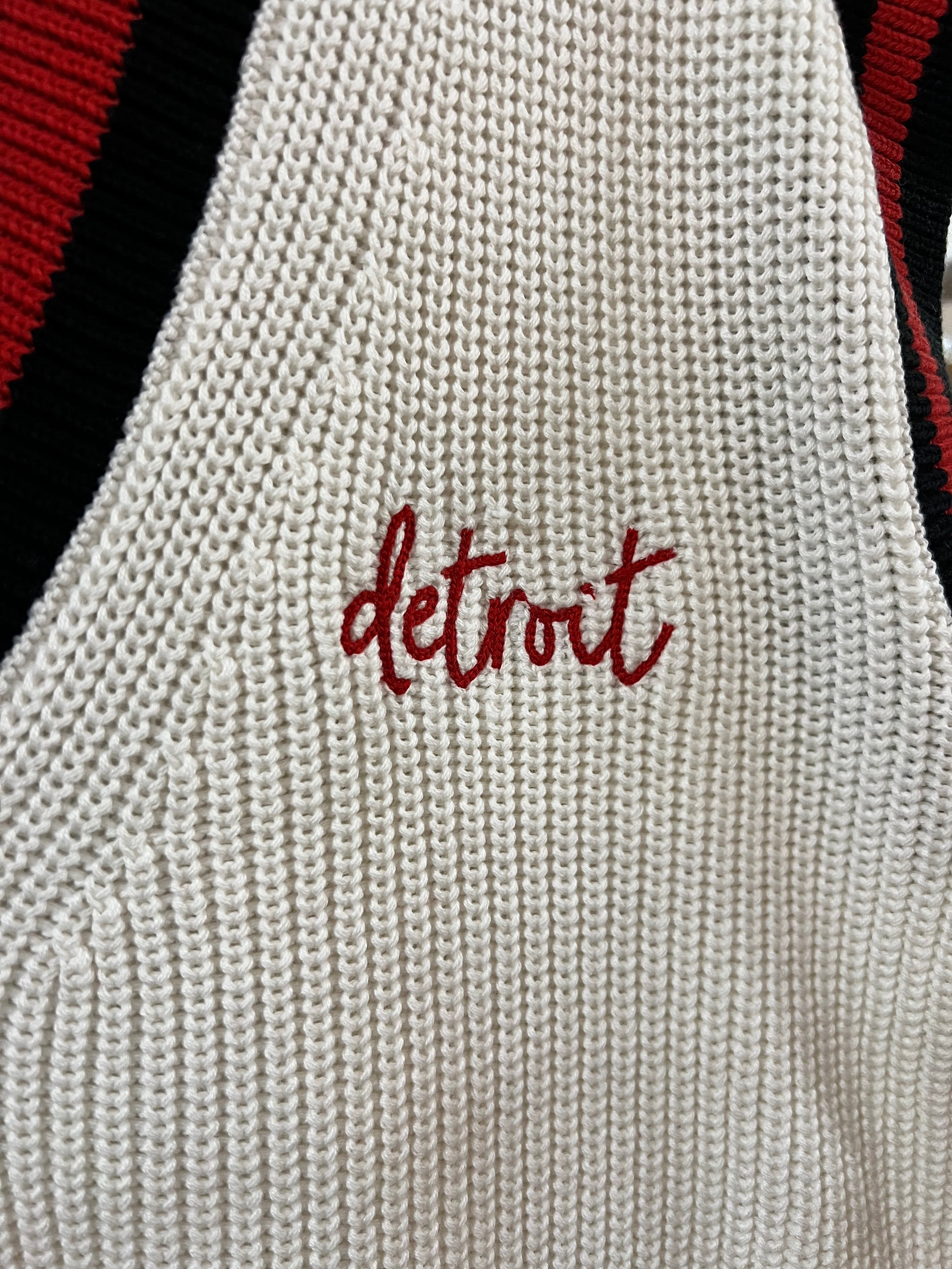 Detroit White and Red Sweater Vest - Image 4