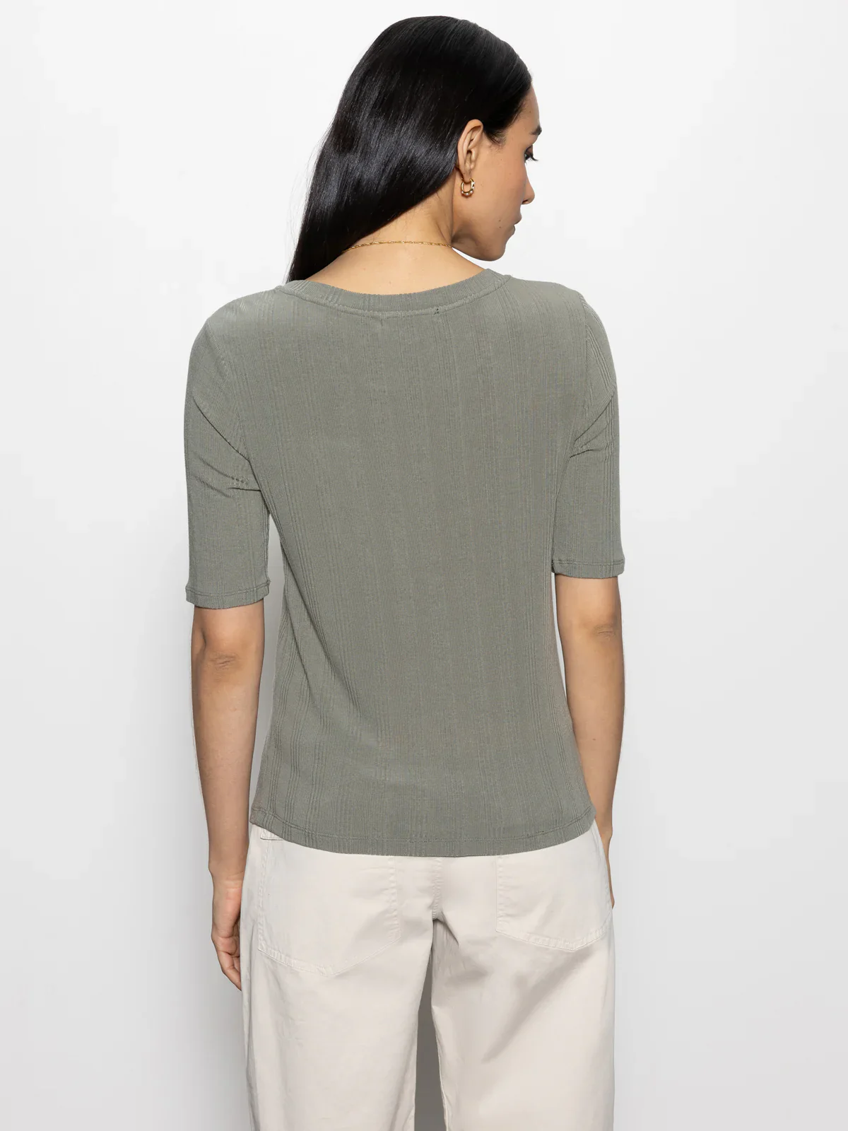 Half Sleeve Femme Crew Tee - Image 2