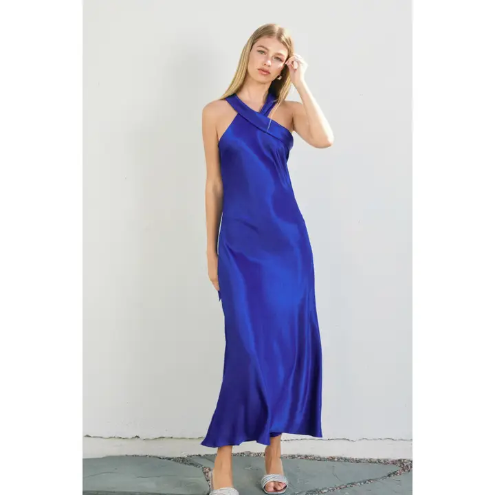 Moon City Halter Neck Midi Dress