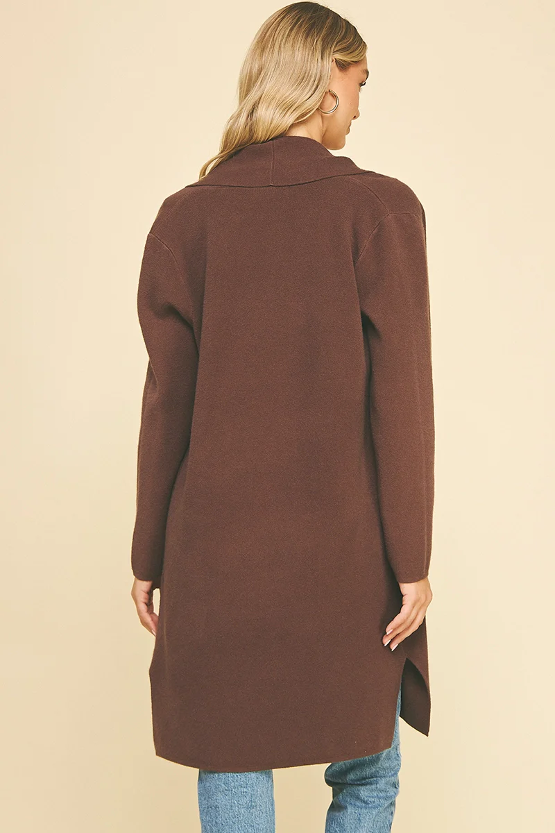 The Rachel Cardigan Espresso - Image 3