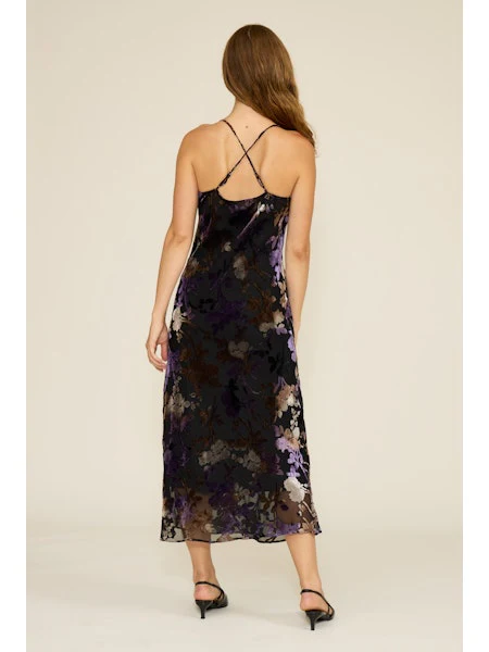 Wisteria Purple Floral Dress - Image 3